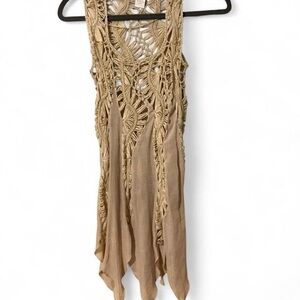 Elegant Beige Sleeveless Blouse